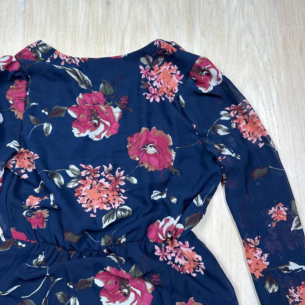 Lulu's Floral Pretty Pretender Romantic Ruffle Party Mini Cocktail Dress XS - Picture 11 of 12
